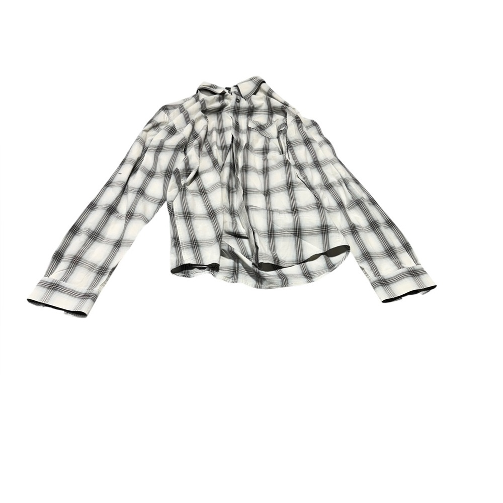 Plaid Long Sleeve Blouse
